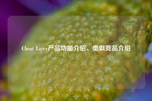 Cheat Layer产品功能介绍、类似竞品介绍