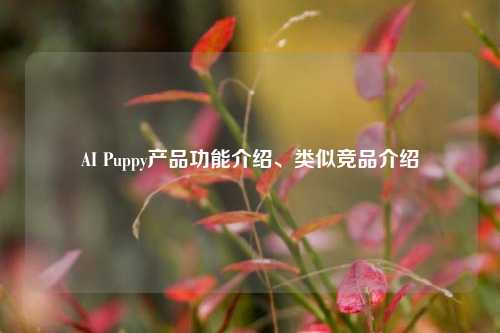 AI Puppy产品功能介绍、类似竞品介绍